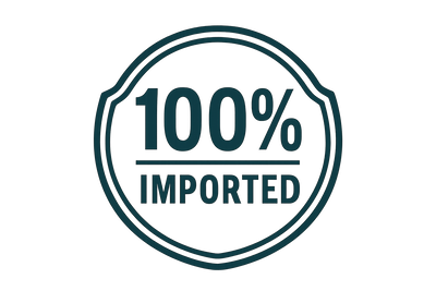100% Imported icon with transparent background