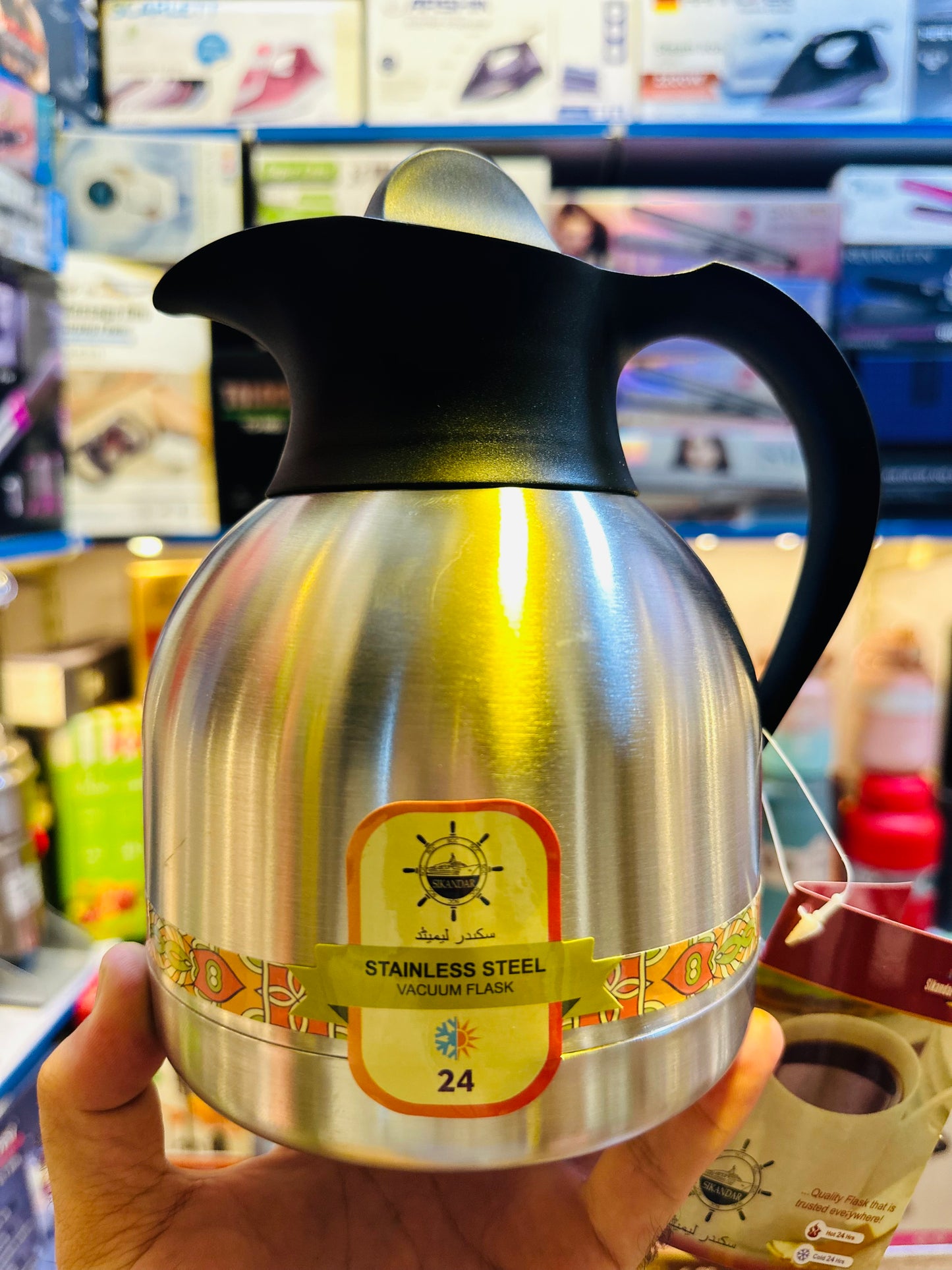 Stainless steel vacuum flask hot and cool