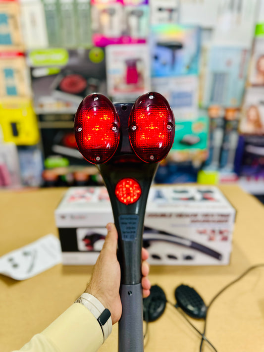 Blueidea B2000 Double Heads Heating Massager – Infrared Heat Therapy Full Body Massager with 4 Interchangeable Heads 🔥💆♂️