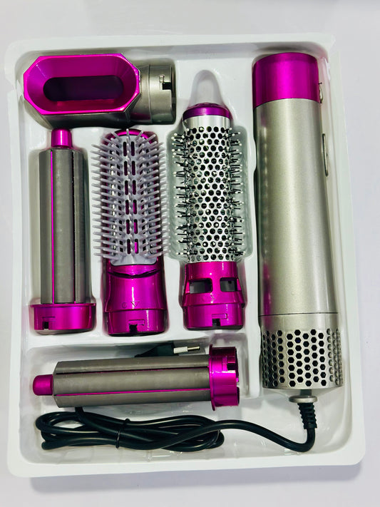 TP-5+1 Hot Air Styler 5-in-1 – Premium Hair Styling Set with Anti-Static Protection
