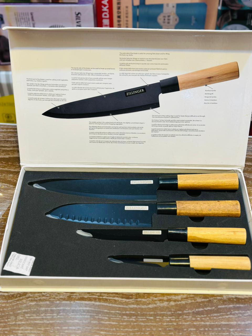 Japanese Kitchen Knife Set 4 Pieces – Razor-Sharp & Ergonomic