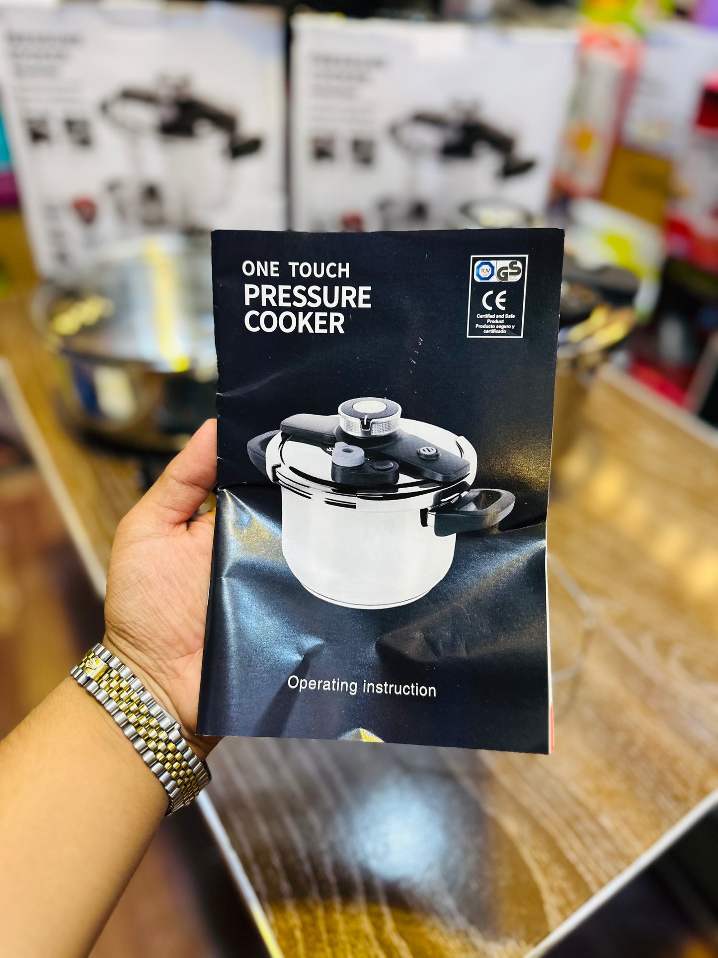 Lot Imported Unique Pro 4+6L Stainless Steel Pressure Cooker With Steamer