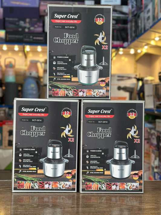 Super Crest 5L Food Chopper with Extra Blade SCT-2014