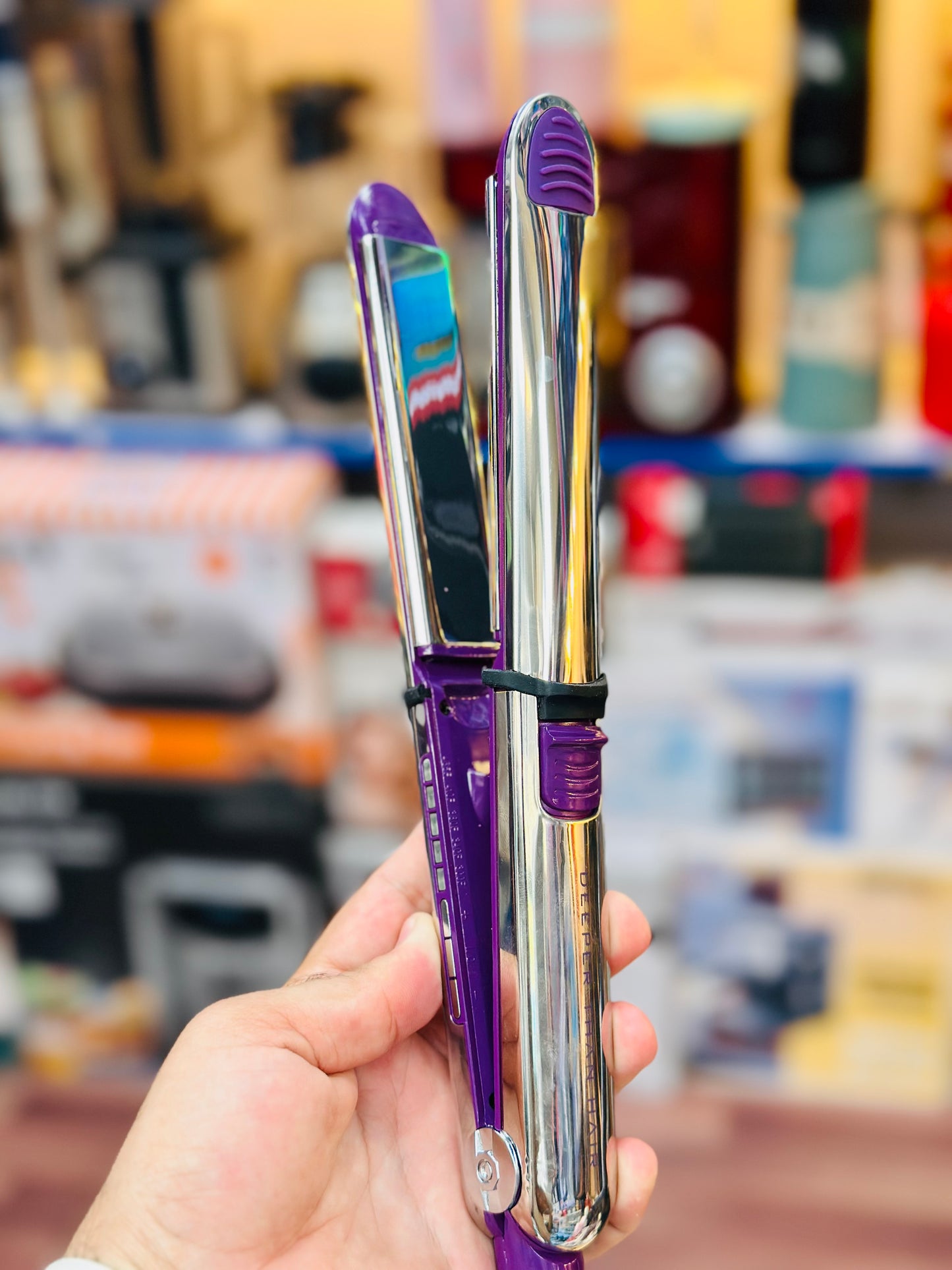 Deeper Than Hair Professional Flat Iron – Titanium Plate Hair Straightener