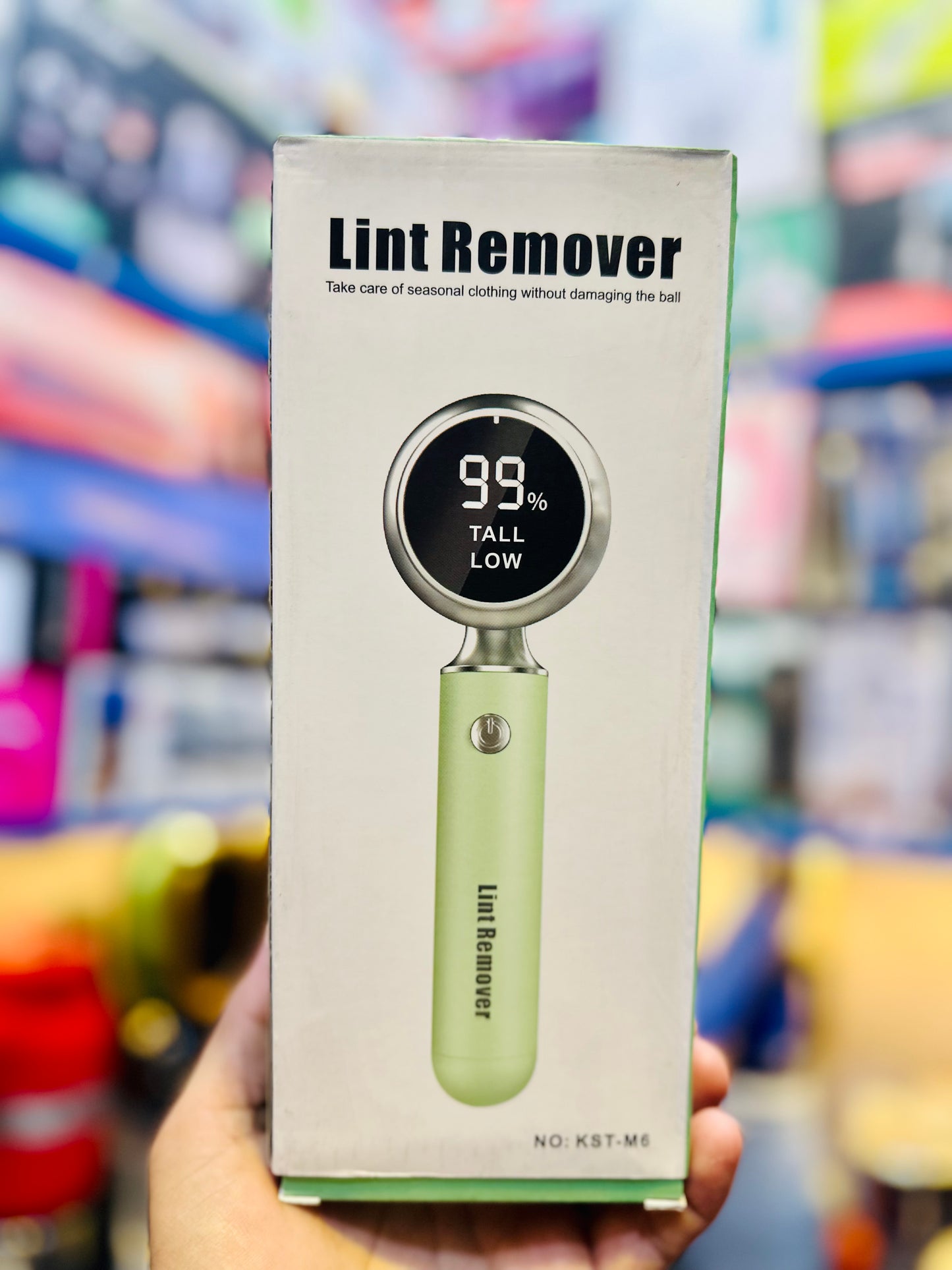 KST-M6 Electric Lint Remover with LED Display & Dual-Speed Control – Fabric Shaver for Clothes, Sweaters & Seasonal Wear