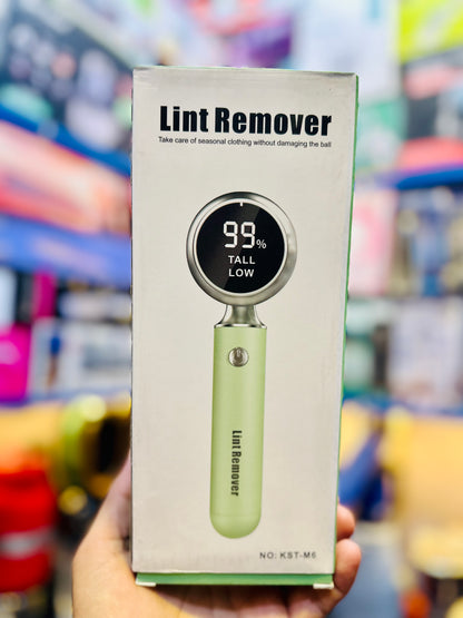 KST-M6 Electric Lint Remover with LED Display & Dual-Speed Control – Fabric Shaver for Clothes, Sweaters & Seasonal Wear