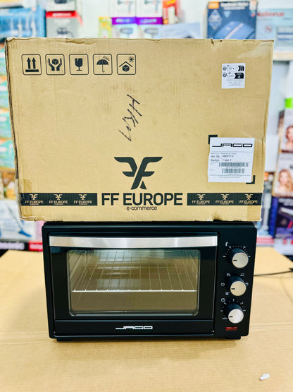 FF Europe Electric Baking Oven- Large Capacity Tempered  Glass Door Rotisserie & Tray Lifter Included 🔥📦