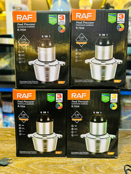 RAF 1000W Electric Meat Chopper – 2L Steel Bowl | Keema, Veg & Chutney in Seconds