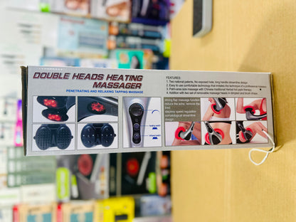 Blueidea B2000 Double Heads Heating Massager – Infrared Heat Therapy Full Body Massager with 4 Interchangeable Heads 🔥💆‍♂️
