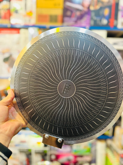 Honeycomb Laser Coated Tawa | Foldable Handle Non-Stick Pan | Stainless Steel | Imported