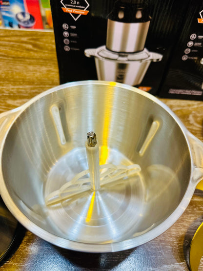 RAF 1000W Electric Meat Chopper – 2L Steel Bowl | Keema, Veg & Chutney in Seconds