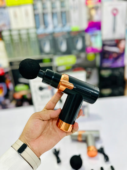Smart Fascia Massager JY-760 – Cordless Deep Tissue Percussion Massage Gun with 4 Attachments