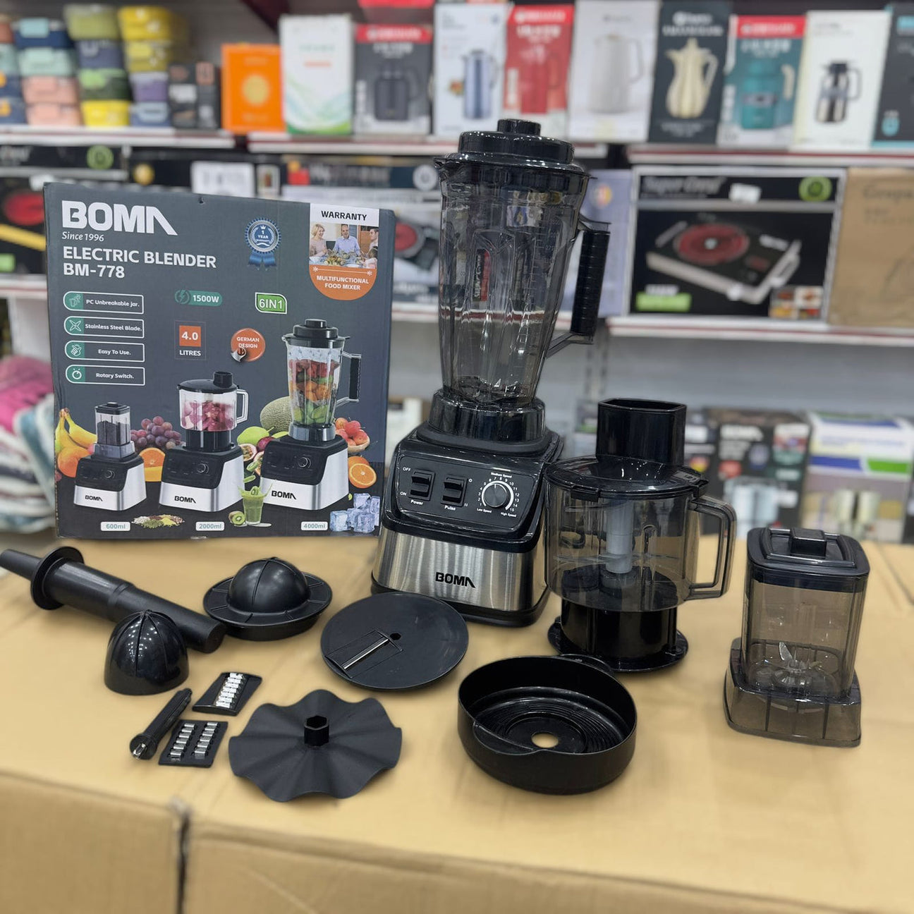 BOMA  6 in1 Electric Solar Blender  Set Germany 🇩🇪