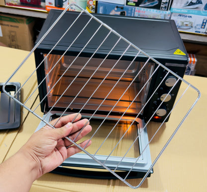 FF Europe Electric Baking Oven- Large Capacity Tempered  Glass Door Rotisserie & Tray Lifter Included 🔥📦