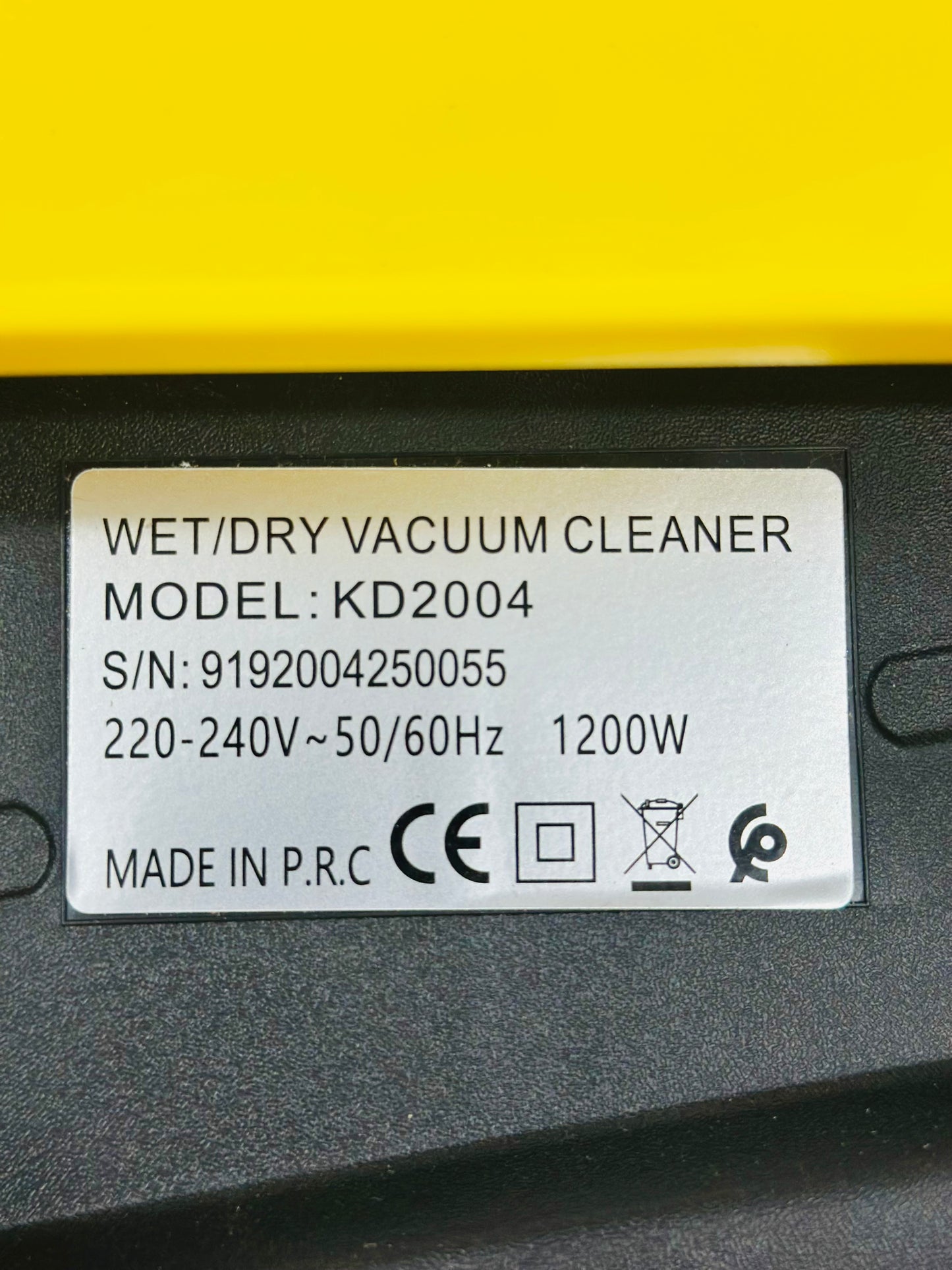DSP KD2004 Wet & Dry Vacuum Cleaner – 1200W 25L Multi-Filtration