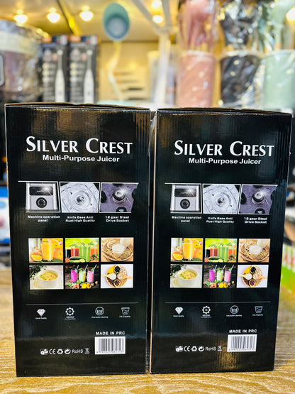 Silver Crest SC-5092 Premium 8-in-1 Multi-Purpose Food Processor | German Technology | 8 Stainless Steel Blades | 3L Jar