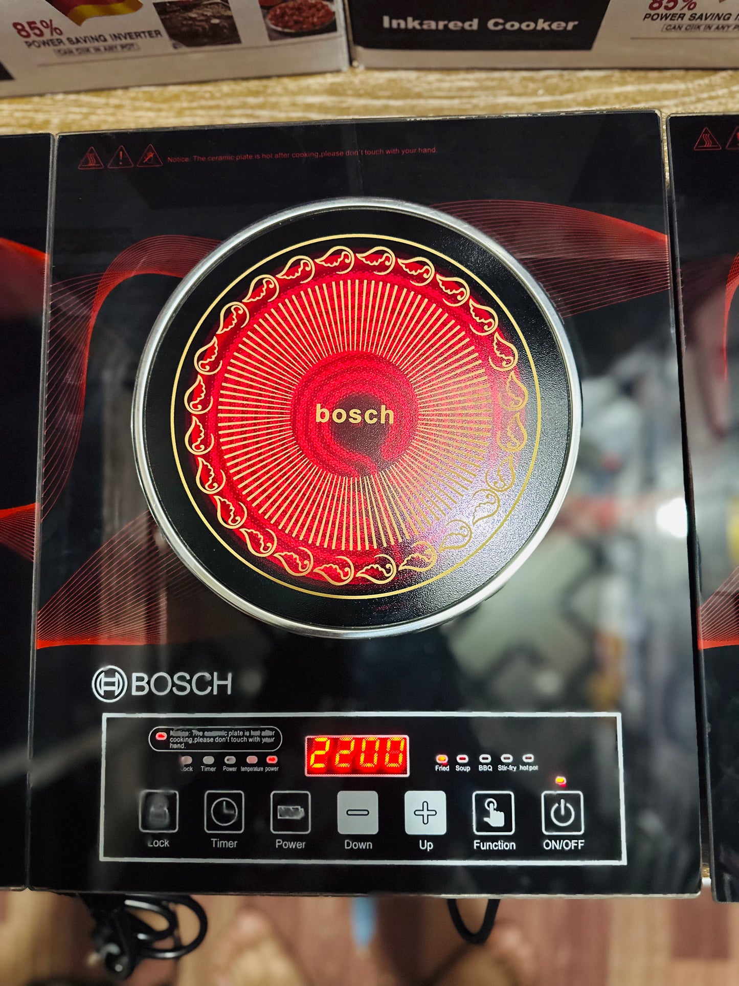 Bosch RBK-12 3500W Infrared Cooktop - Rapid Heating Ceramic Glass Cooker
