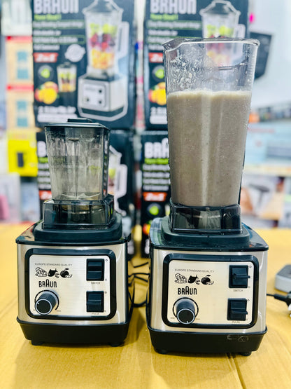 Braun Power Blend 1 Heavy Duty Commercial Blender | 2.5L Unbreakable Jar, Metal Gear & SS Blades (2-in-1)