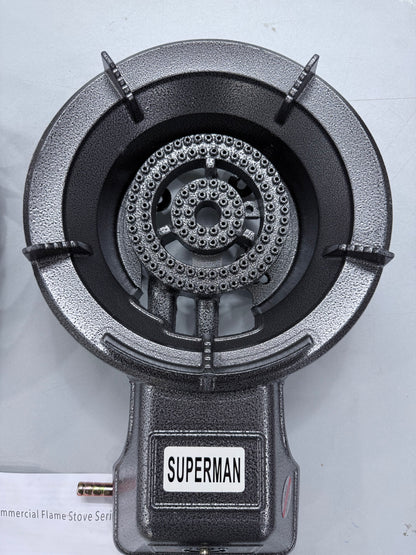 Heavy Duty Cast Iron Triple Ring Gas Burner – High Power Commercial Stove for Outdoor & Kitchen Cooking 🔥