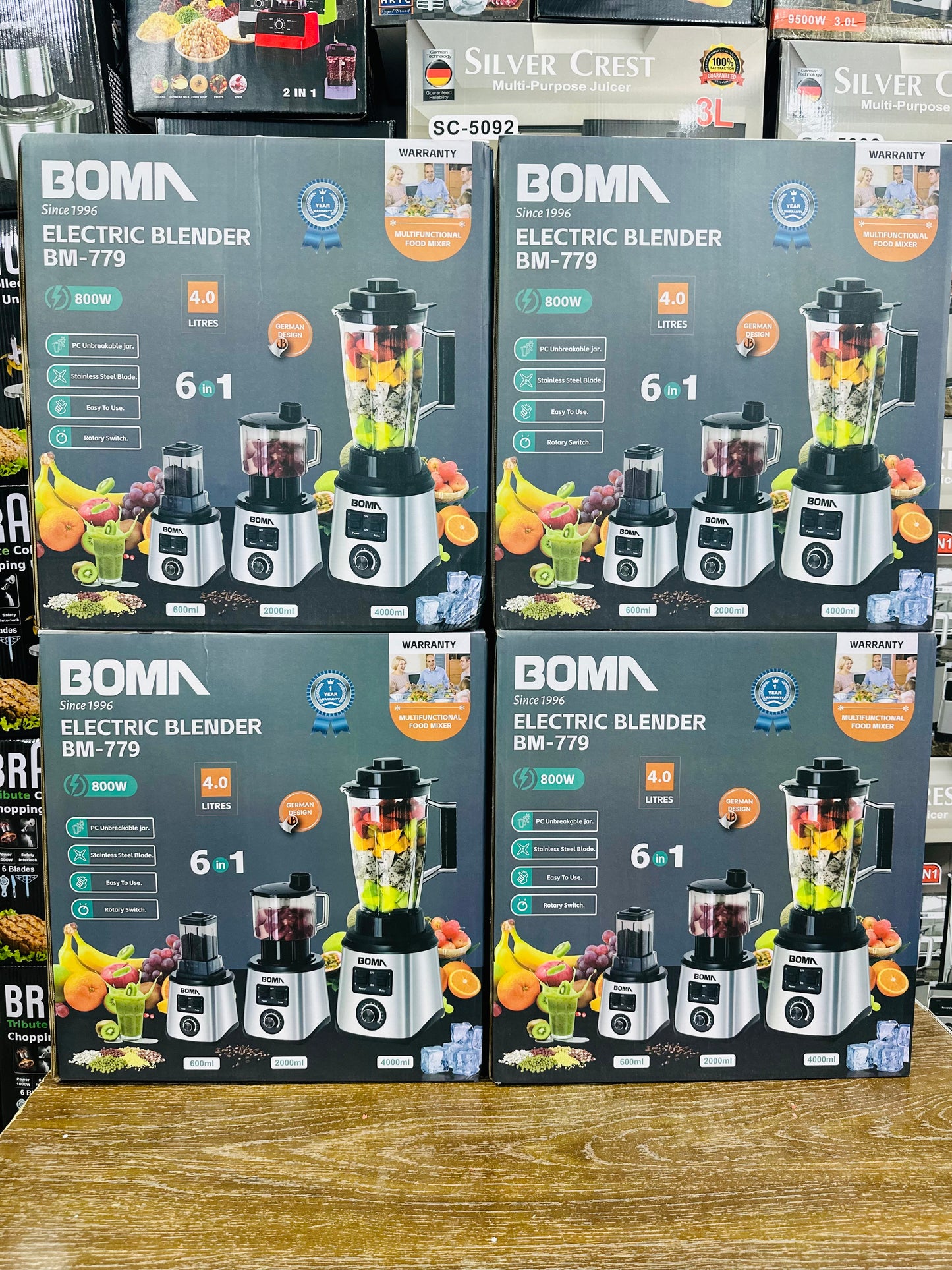 BOMA  6 in1 Electric Solar Blender  Set Germany 🇩🇪