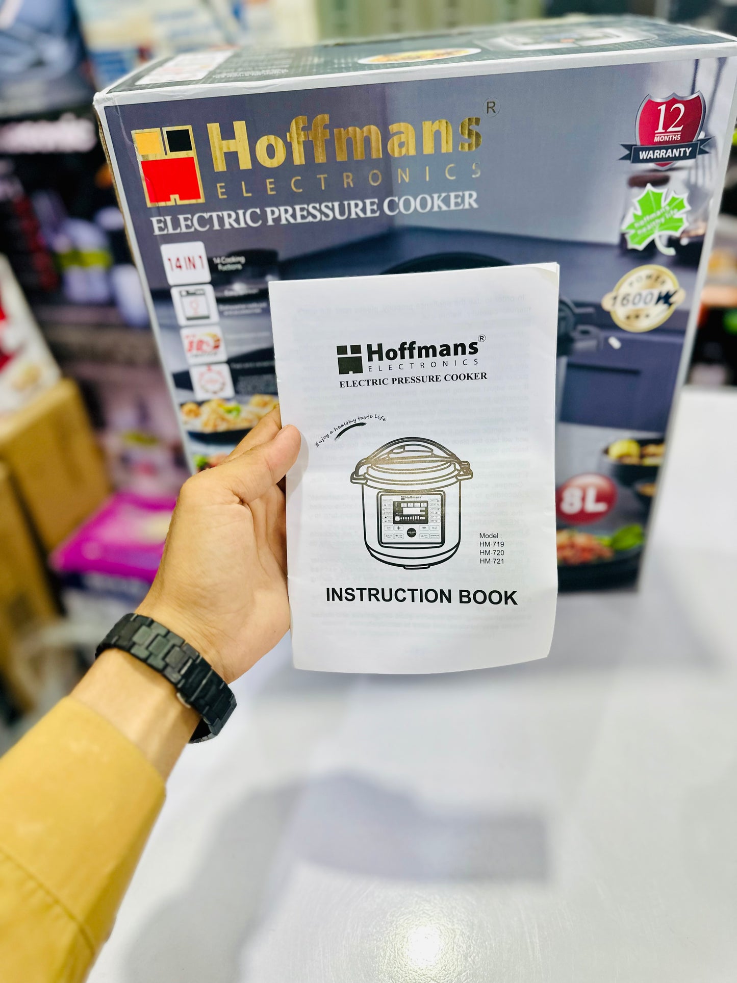 Hoffmans Electronics Digital Electric Pressure Cooker 8L