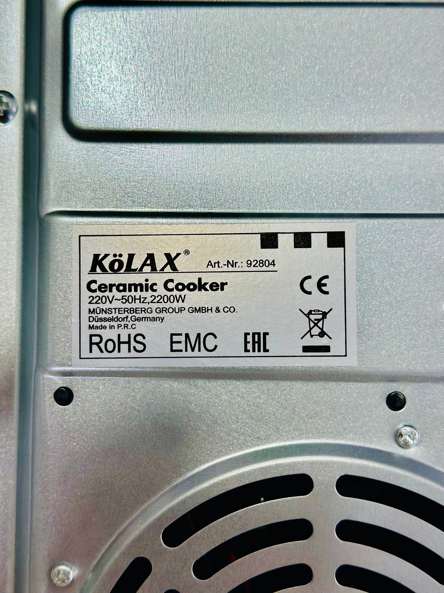 KöLAX infrared Stove  2200W –  191553 with LED Touch Control Panel & Long Timer | Germany Qualität