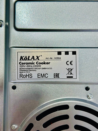 KöLAX infrared Stove  2200W –  191553 with LED Touch Control Panel & Long Timer | Germany Qualität