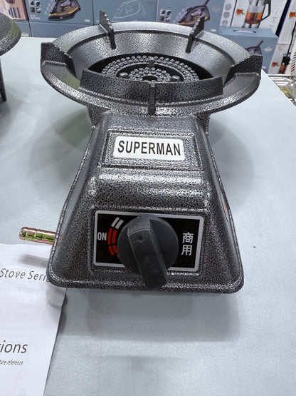 Heavy Duty Cast Iron Triple Ring Gas Burner – High Power Commercial Stove for Outdoor & Kitchen Cooking 🔥