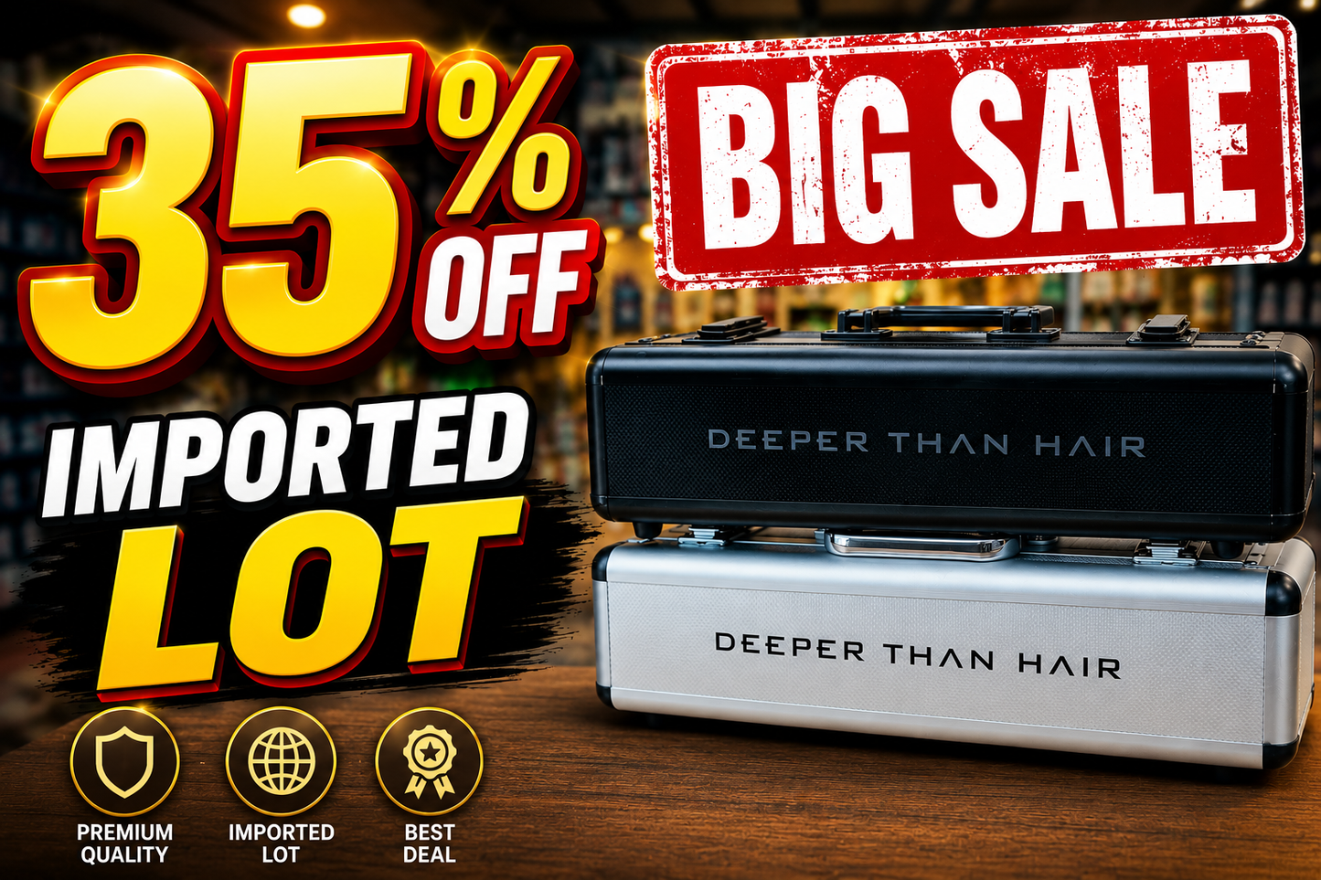 Deeper Than Hair Professional Flat Iron – Titanium Plate Hair Straightener