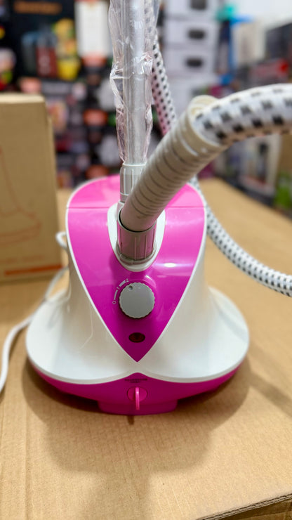 POVOS Garment Steamer – Upright Standing Fabric Steam Iron | Fast Heat-Up | Flexible Hose | Wrinkle-Free Clothes Steamer for Home & Travel