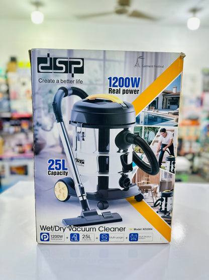 DSP KD2004 Wet & Dry Vacuum Cleaner – 1200W 25L Multi-Filtration