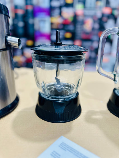 Super Crest 4-in-1 Stainless Steel Juice Extractor 2000W – Model SCT-8001 | 8 Sharp Blades | Multi-Purpose Juicer Blender & Grinder | German Design