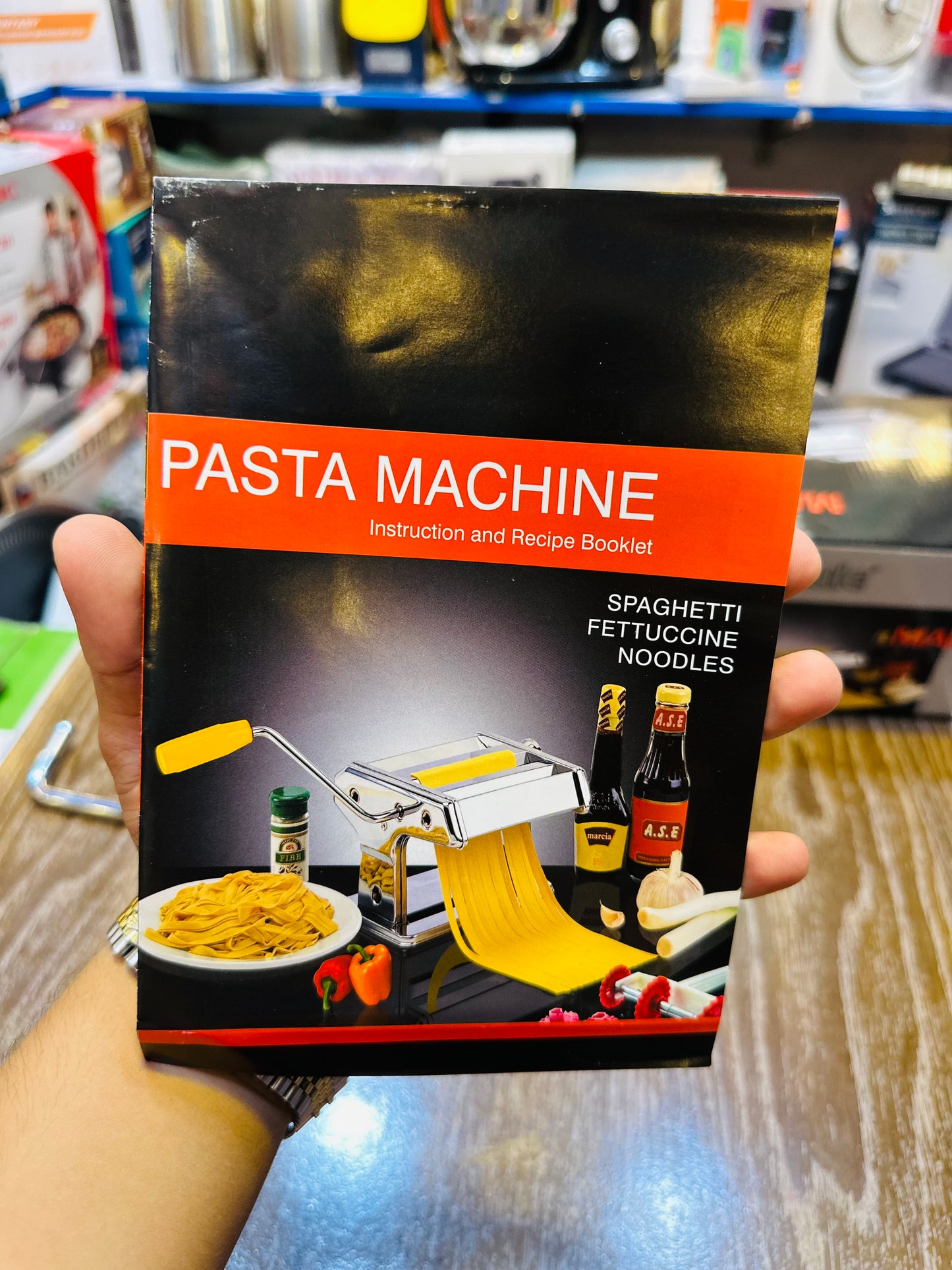 Shule Manual Pasta Maker, 9 Adjustable Thickness Settings