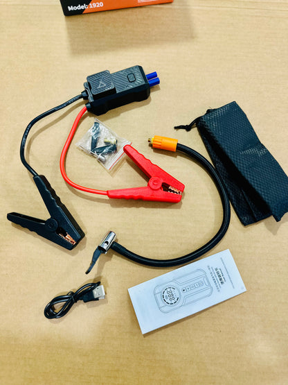 Jump Starter with Air Pump – Model 1920 | 2-in-1 Portable Car Battery Booster & Digital Tire Inflator
