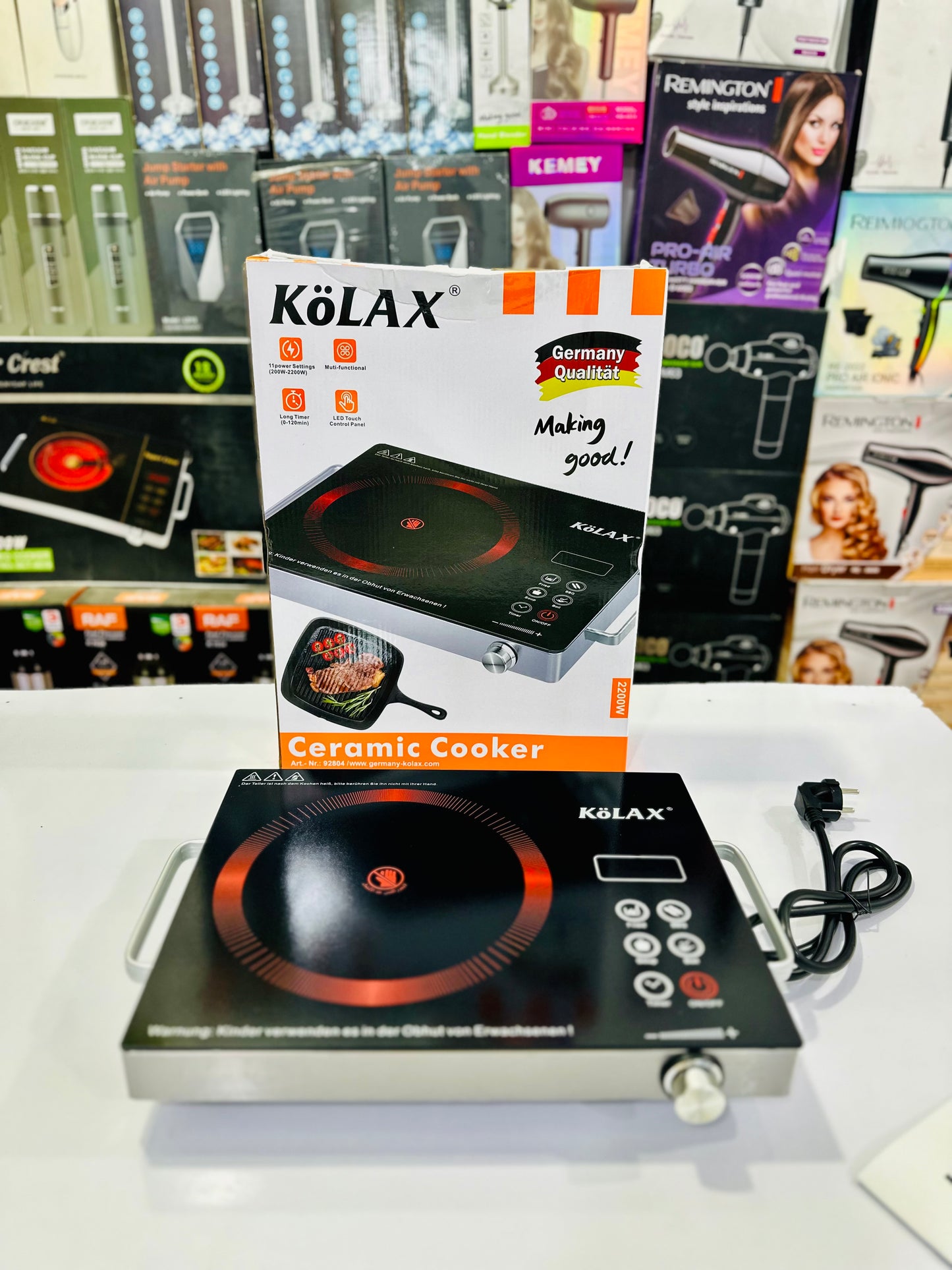KöLAX infrared Stove  2200W –  191553 with LED Touch Control Panel & Long Timer | Germany Qualität
