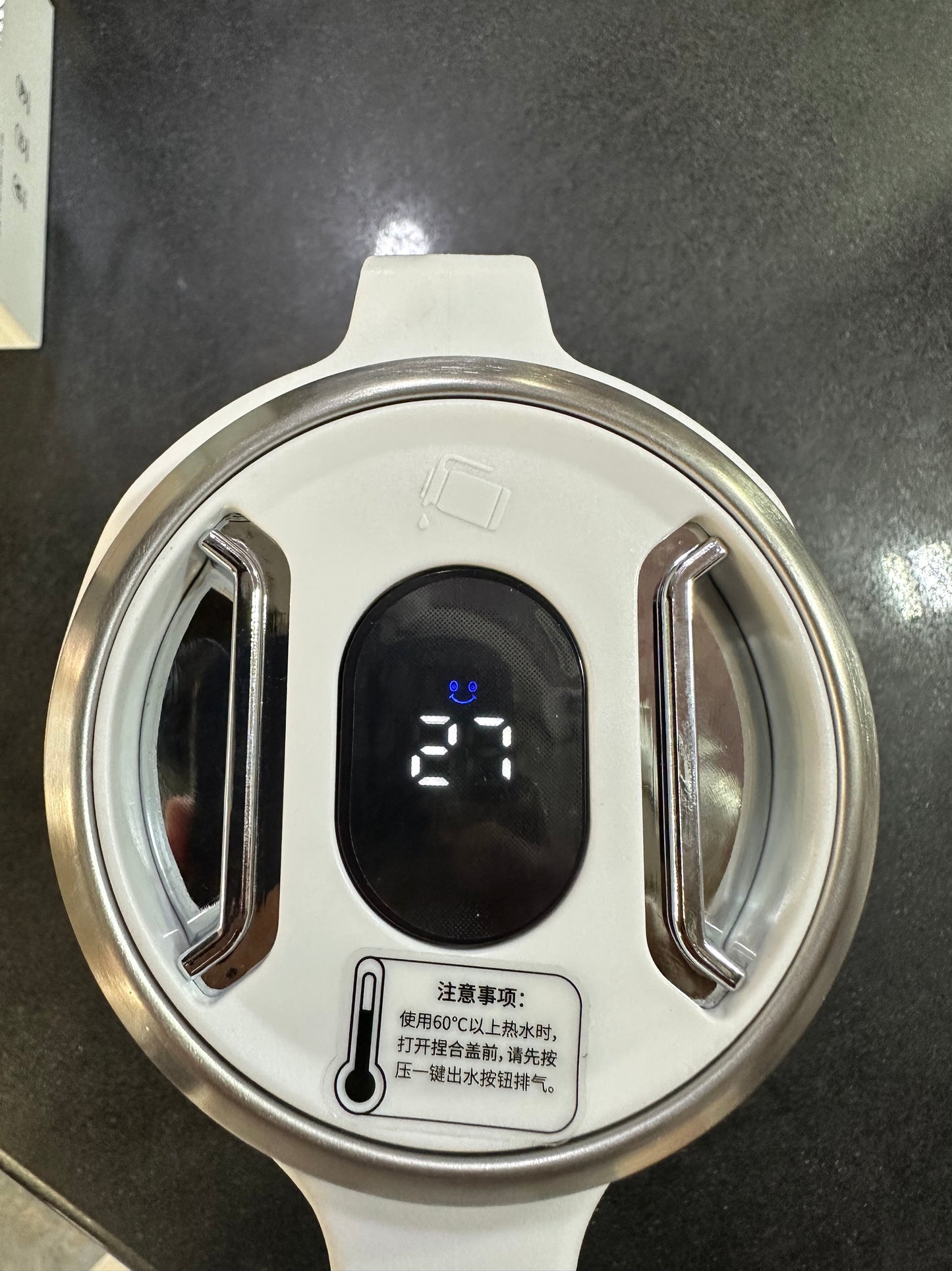 KINSDA Yueming House Pot 1500ml Vacuum Flask | 316 Stainless Steel | Smart Temperature Display | 24H Heat Retention | Tea & Coffee Thermal Carafe