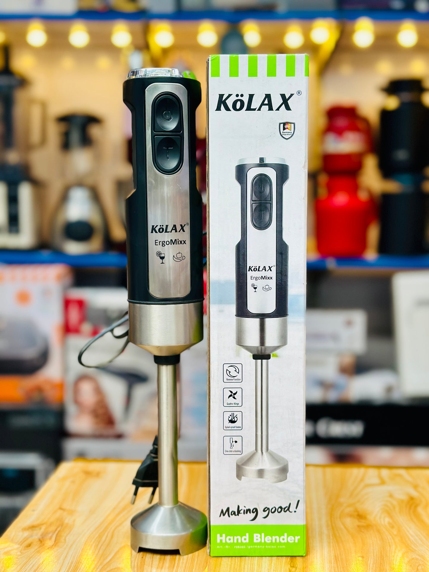 KölAX ErgoMixx Hand Blender – Professional German-Engineered Immersion Blender