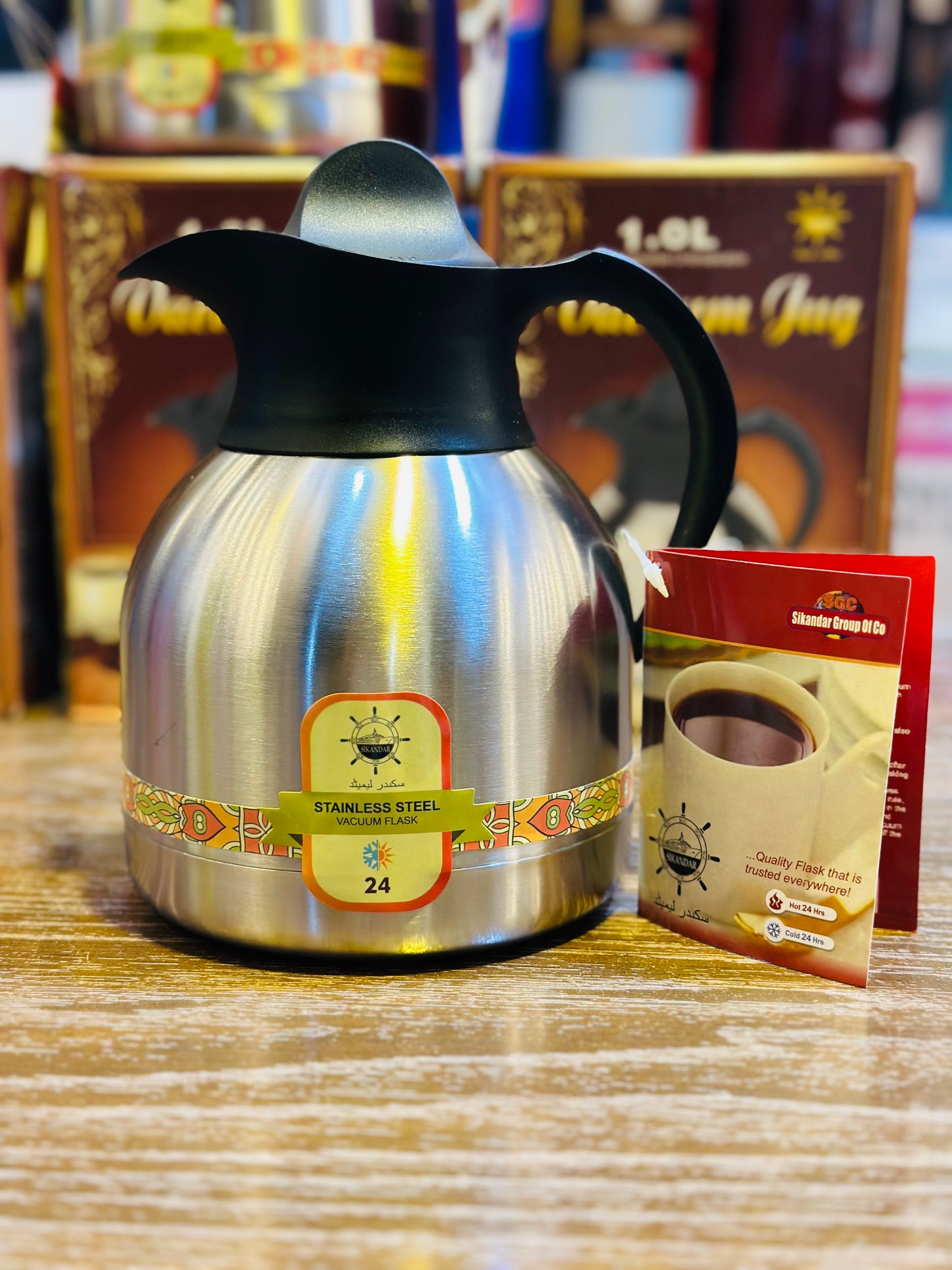 Stainless steel vacuum flask hot and cool