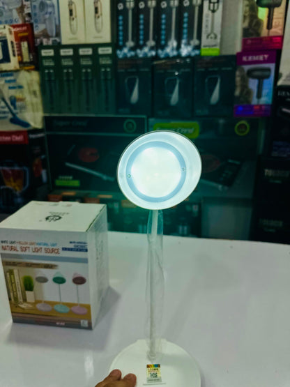 Natural Soft Light Source LED Desk Lamp – 3 Light Modes | Rechargeable | Eye-Care Table Lamp for Study, Office & Bedroom