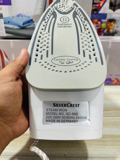 Silver Crest STEAM IRON MODEL NO .: SC-666 220-240V 50/60Hz 2600W MADE IN GERMANY