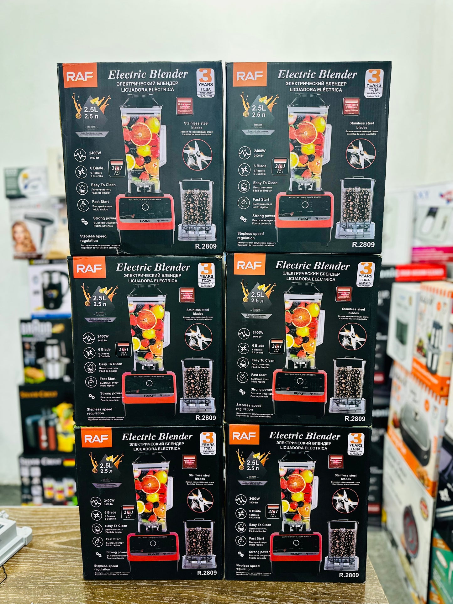 RAF 2-in-1 Blender & Grinder – Unbreakable Large Jug Kitchen Power Machine