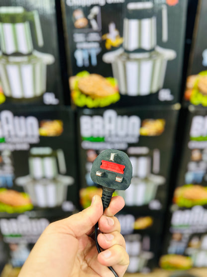 Braun 1000W Heavy Duty Meat Chopper – 5L Stainless Steel Bowl