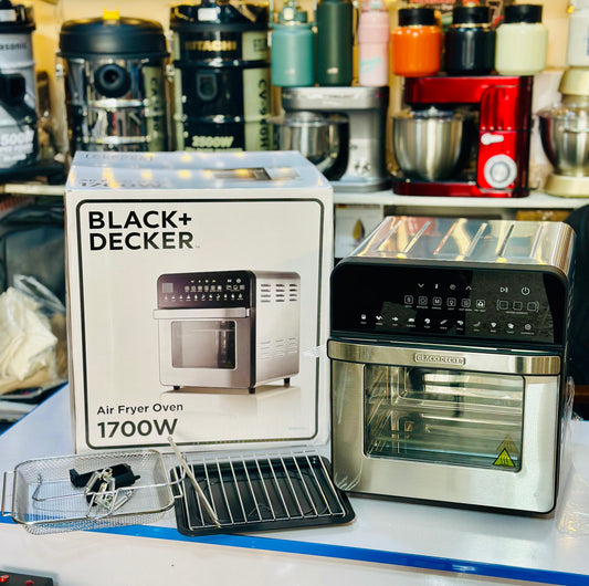 Black+Decker 1700W Multi-Purpose Air Fryer Oven – Fry, Bake, Roast & Toast