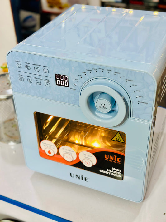 New Vietnam Lot Unie Digital Touch Panel Air Fryer Sky Blue 14.5Lt | 1700 Watts | Temprature Control | Rotate Option | Pre Set Option | Grill, Toster, BBQ, French Tray, None Stick Tray, Fishes , Pizza , Air Fryer Makers | High Standard Quality .