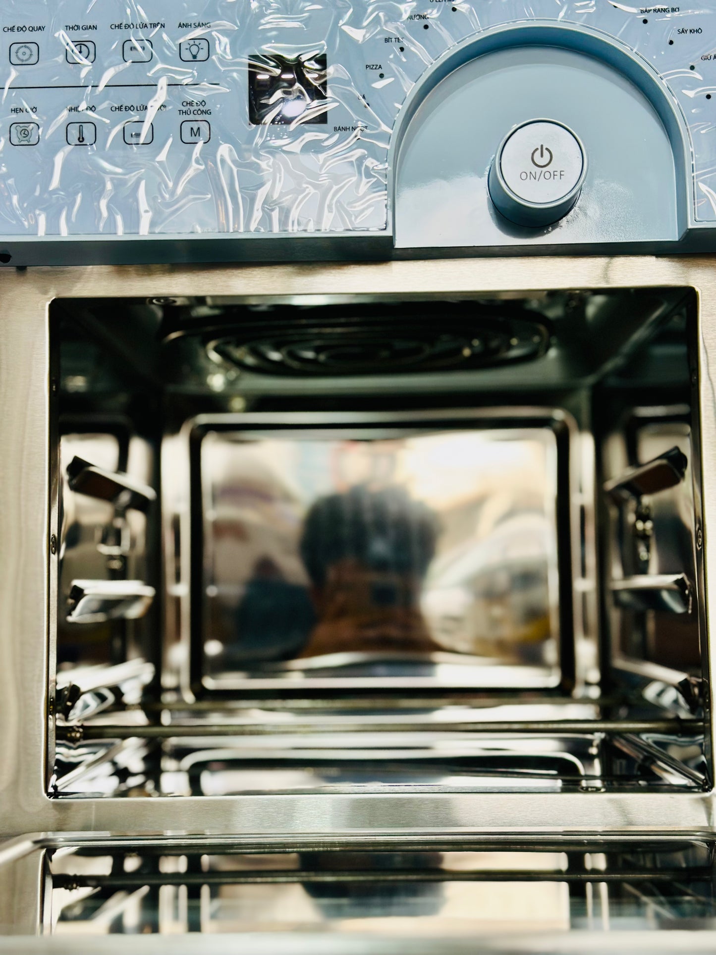 New Vietnam Lot Unie Digital Touch Panel Air Fryer Sky Blue 14.5Lt | 1700 Watts | Temprature Control | Rotate Option | Pre Set Option | Grill, Toster, BBQ, French Tray, None Stick Tray, Fishes , Pizza , Air Fryer Makers | High Standard Quality .