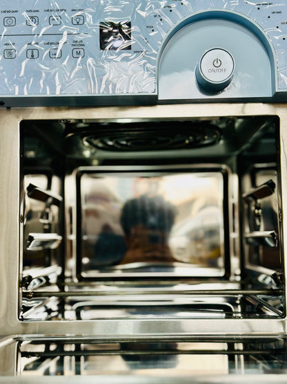 New Vietnam Lot Unie Digital Touch Panel Air Fryer Sky Blue 14.5Lt | 1700 Watts | Temprature Control | Rotate Option | Pre Set Option | Grill, Toster, BBQ, French Tray, None Stick Tray, Fishes , Pizza , Air Fryer Makers | High Standard Quality .