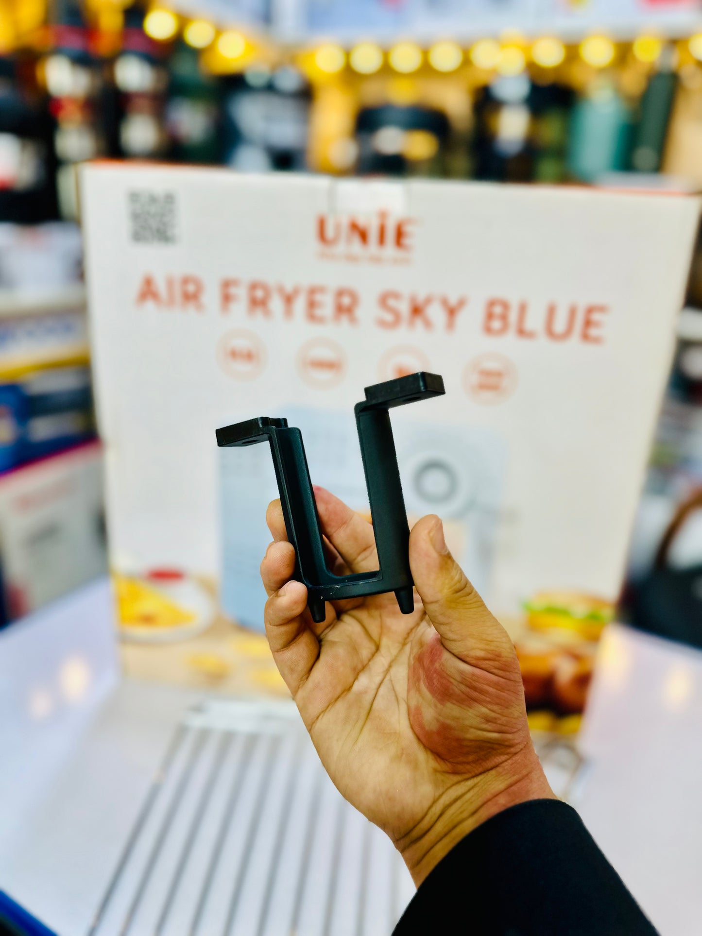 New Vietnam Lot Unie Digital Touch Panel Air Fryer Sky Blue 14.5Lt | 1700 Watts | Temprature Control | Rotate Option | Pre Set Option | Grill, Toster, BBQ, French Tray, None Stick Tray, Fishes , Pizza , Air Fryer Makers | High Standard Quality .