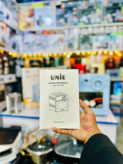 New Vietnam Lot Unie Digital Touch Panel Air Fryer Sky Blue 14.5Lt | 1700 Watts | Temprature Control | Rotate Option | Pre Set Option | Grill, Toster, BBQ, French Tray, None Stick Tray, Fishes , Pizza , Air Fryer Makers | High Standard Quality .