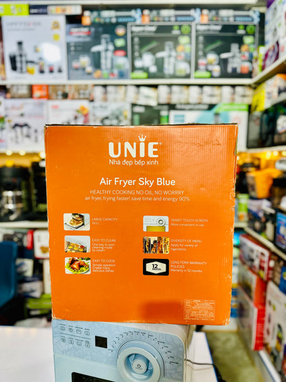New Vietnam Lot Unie Digital Touch Panel Air Fryer Sky Blue 14.5Lt | 1700 Watts | Temprature Control | Rotate Option | Pre Set Option | Grill, Toster, BBQ, French Tray, None Stick Tray, Fishes , Pizza , Air Fryer Makers | High Standard Quality .