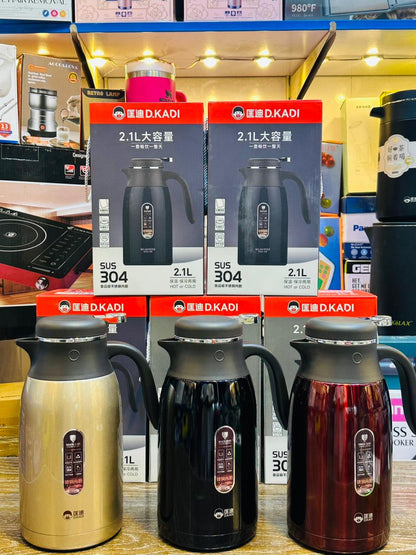 Imported D. Kadi Thermos 2.1L – Keep Drinks Hot or Cold 24H